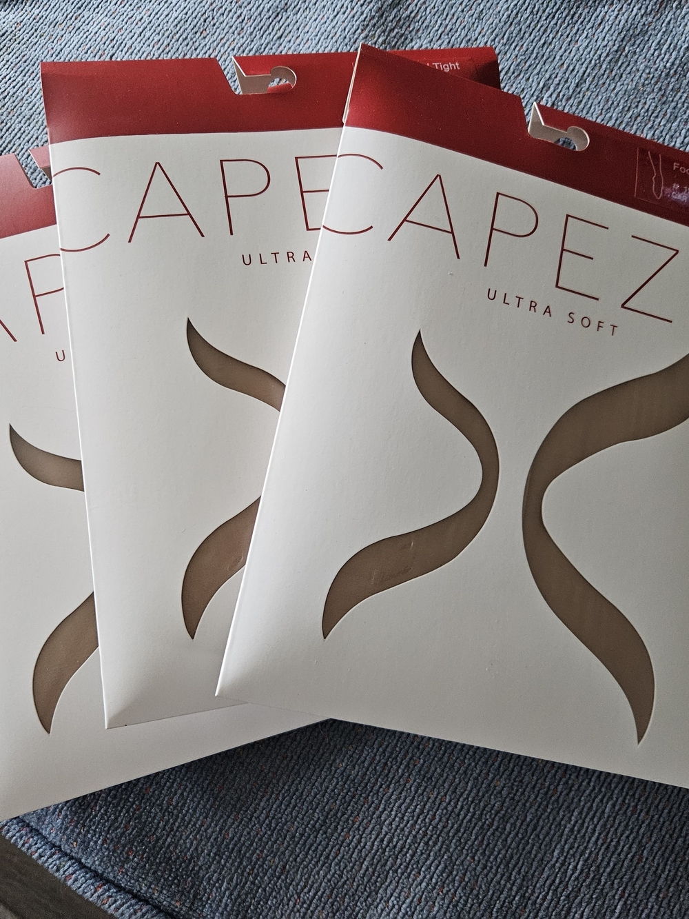 3 Capezio Ultra Soft Caramel Footed Tights - 1915C